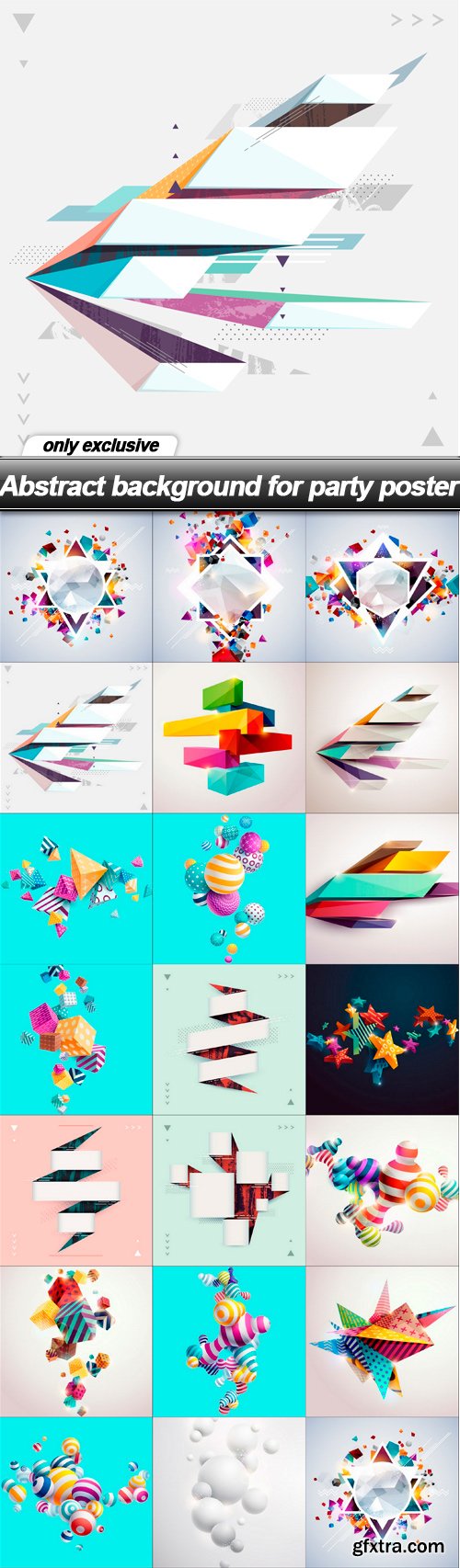 Abstract background for party poster - 20 EPS