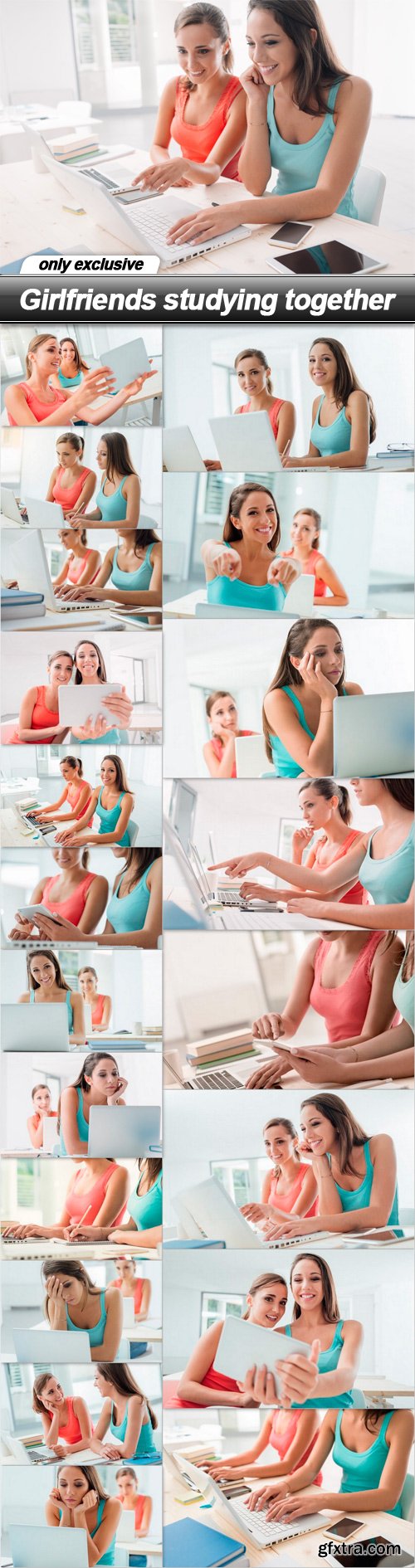 Girlfriends studying together - 21 UHQ JPEG
