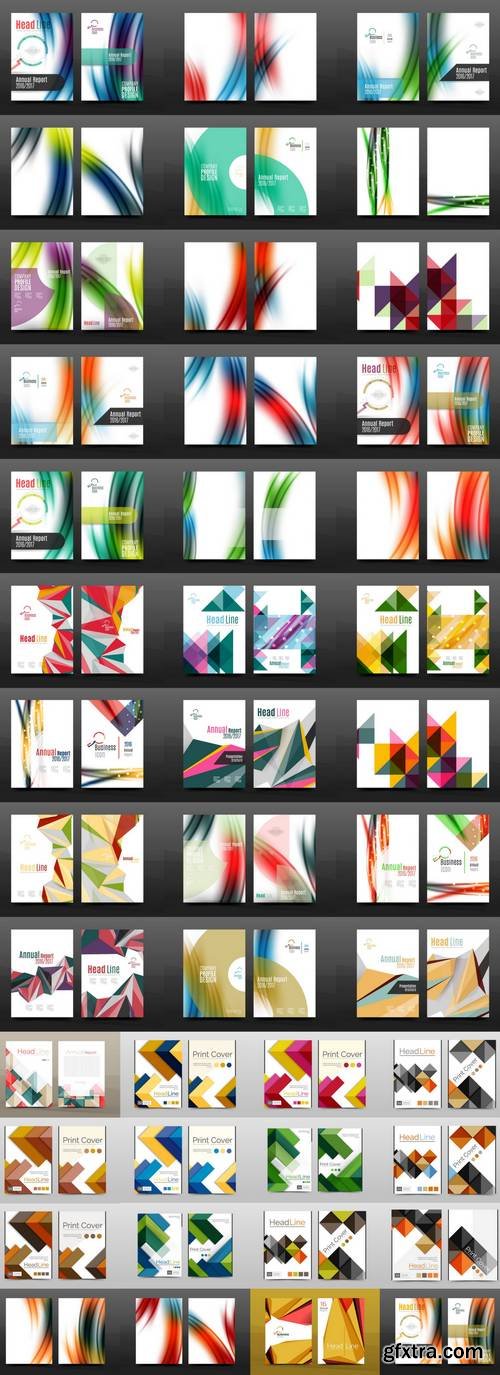 Collection of Business Annual Report Covers