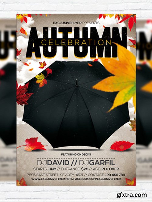Autumn Celebration - Flyer Template + Facebook Cover