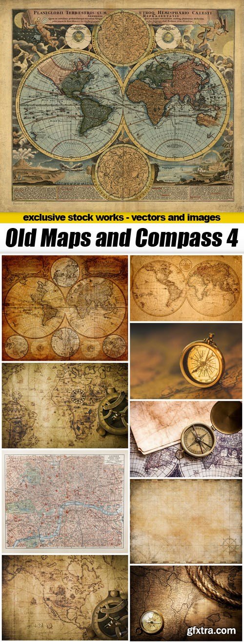 Old Maps and Compass 4 - 20xUQH JPEG