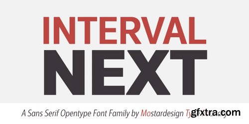 Interval Next Font family - 64 Fonts $999