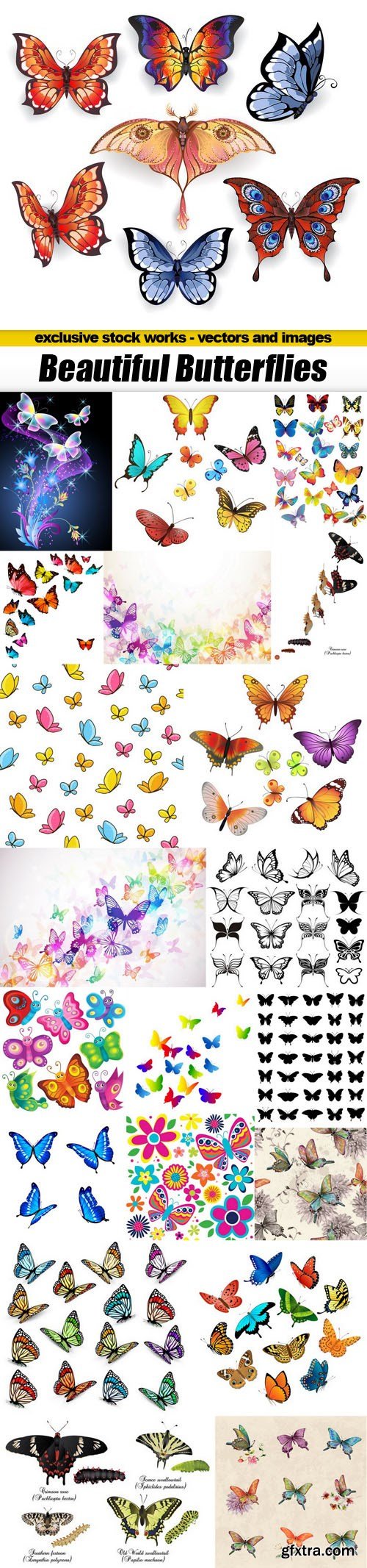 Beautiful Butterflies - 20xEPS