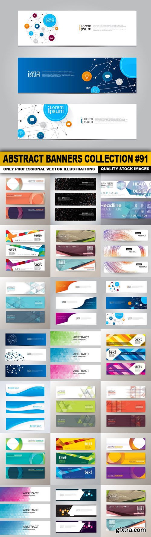 Abstract Banners Collection #91 - 20 Vectors