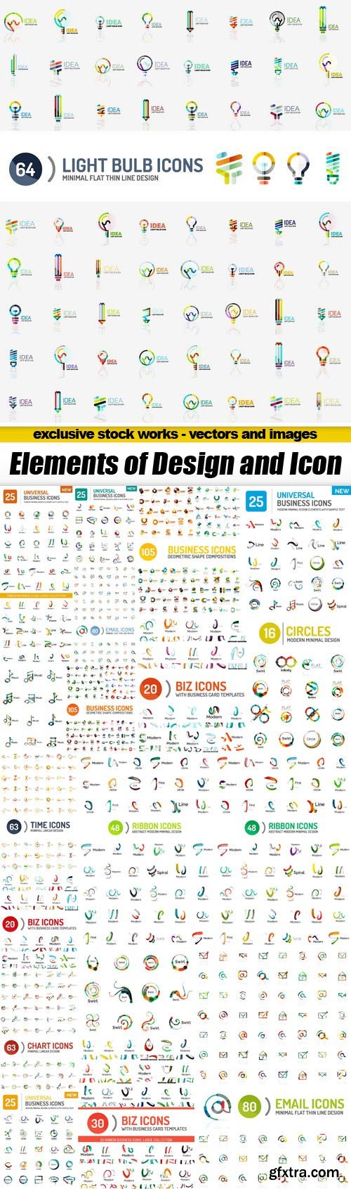 Elements of Design and Icon - 20xEPS