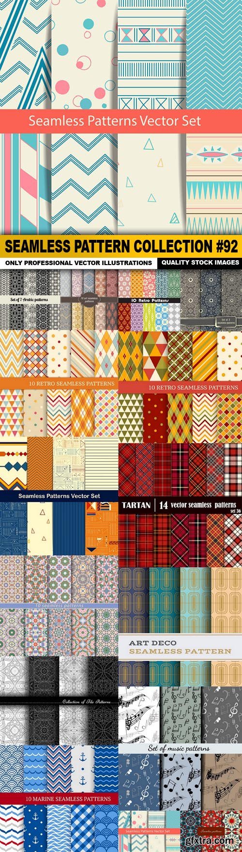 Seamless Pattern Collection #92 - 15 Vector