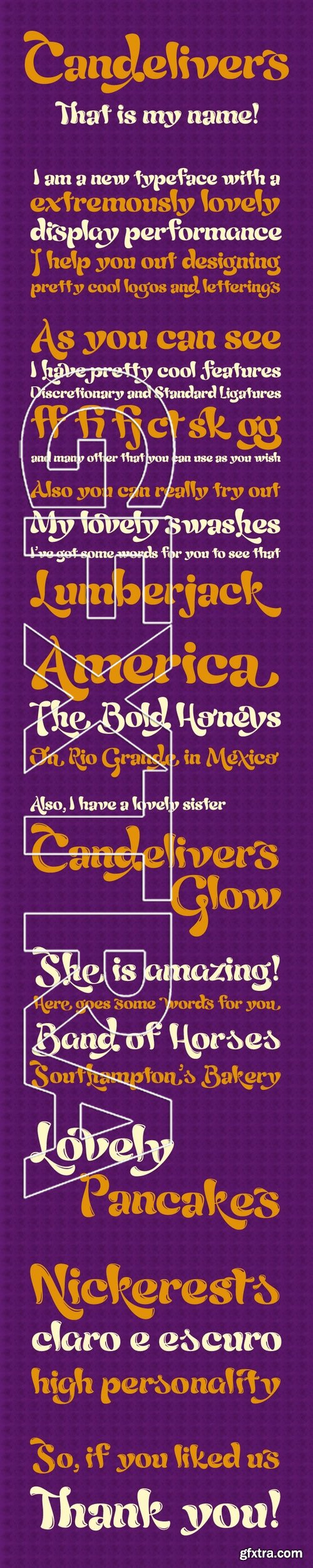 Candelivers - Both fonts: $21.00