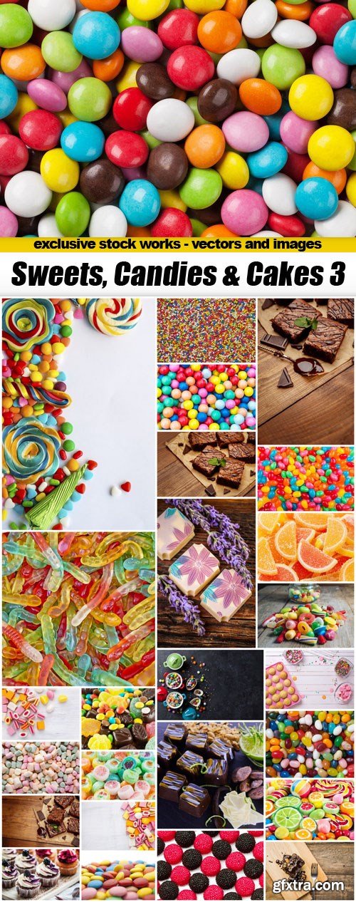 Sweets, Candies & Cakes 3 - 26xUHQ JPEG