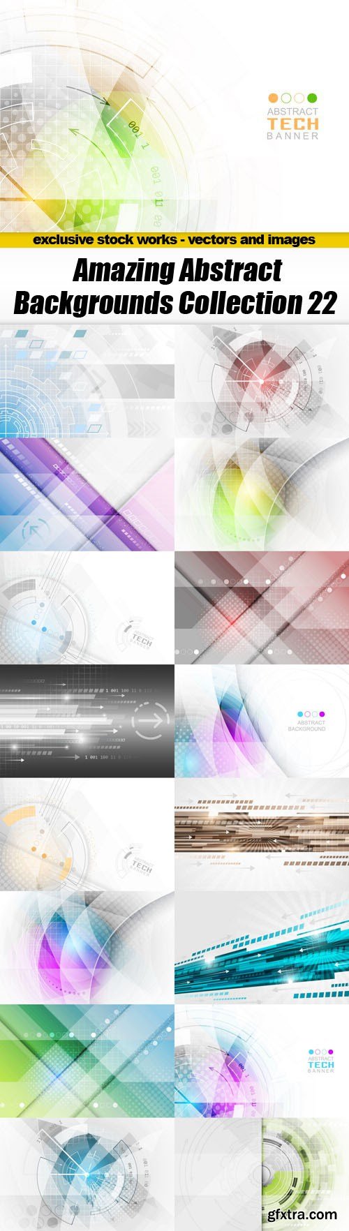 Amazing Abstract Backgrounds Collection 22 - 17xEPS