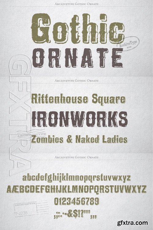Archive Gothic Ornate font