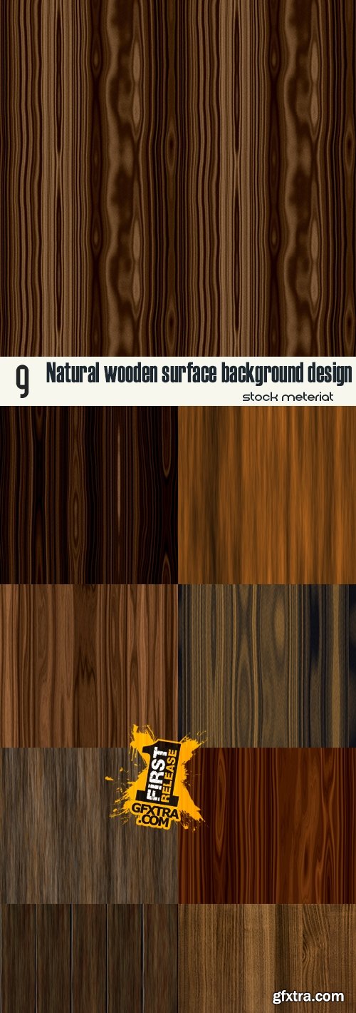 Natural wooden surface background design
