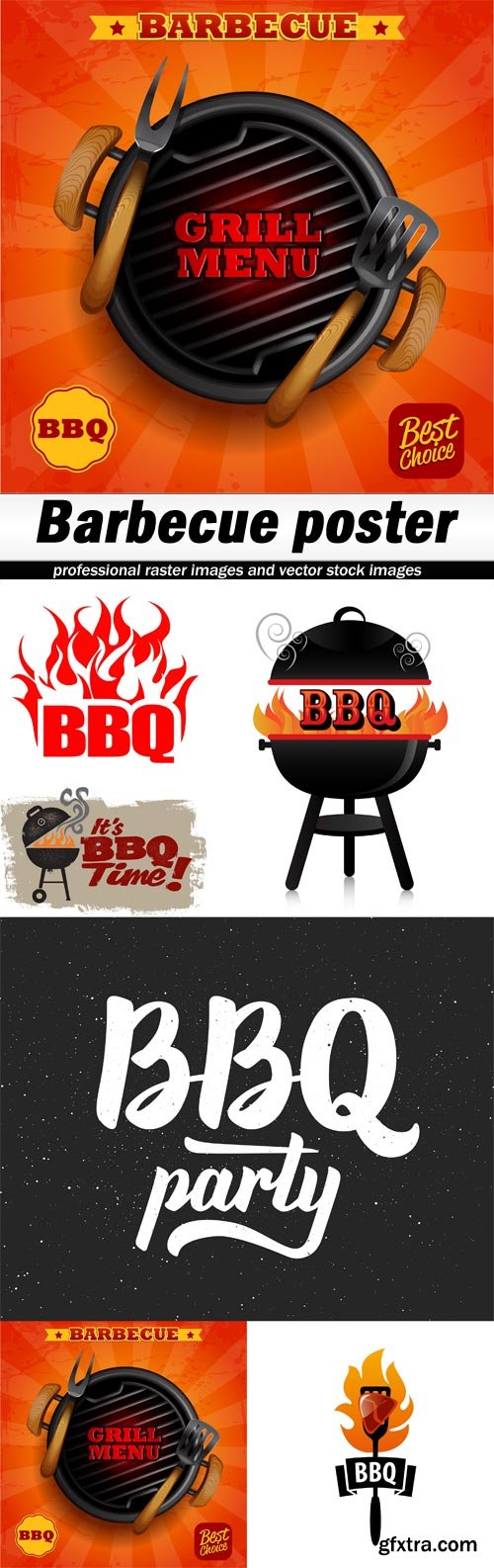 Barbecue poster - 6 UHQ JPEG