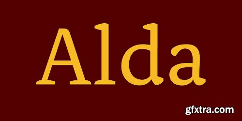 Alda Font Family - 6 Fonts