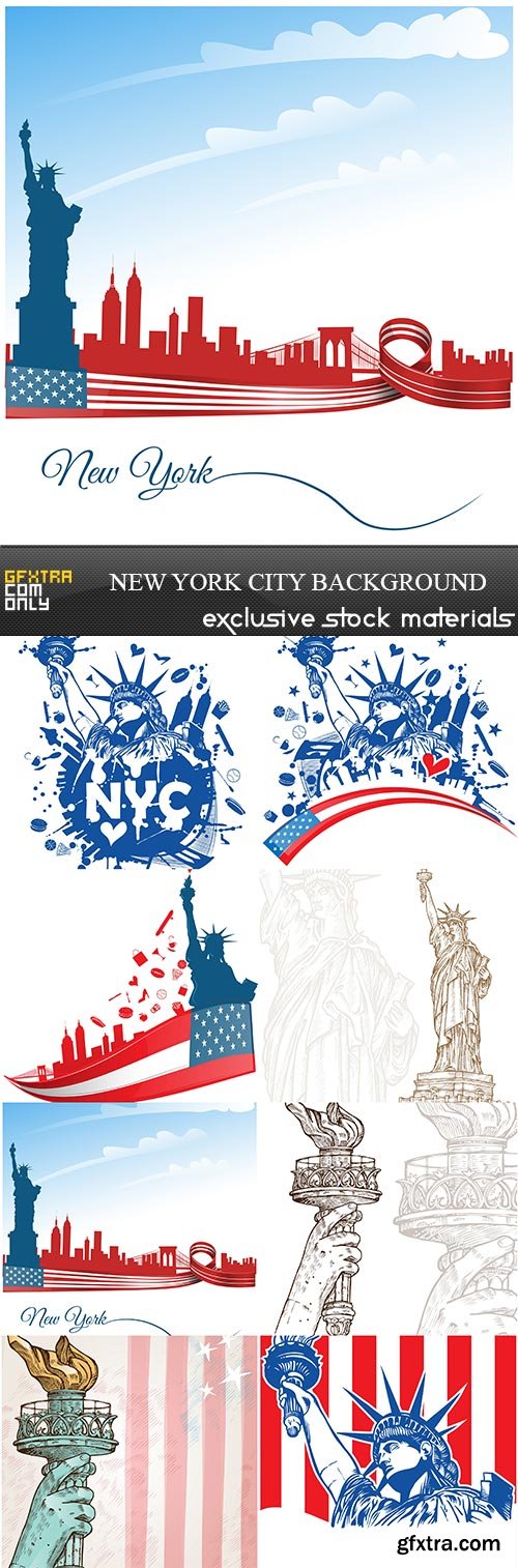 New york city background, 8 x EPS