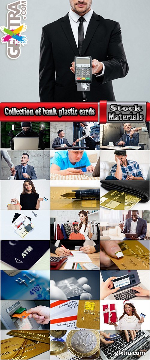 Collection of of bank plastic cards business 25 HQ Jpeg