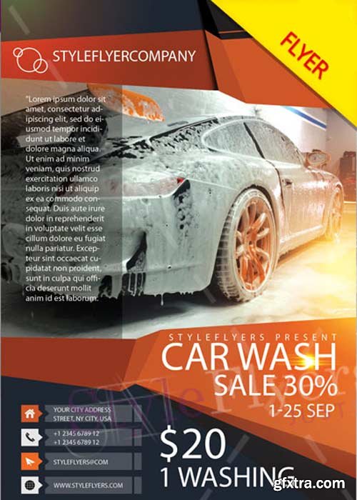 Car Wash V5 PSD Flyer Template