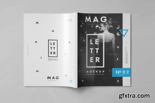 Graphicriver Horizontal Letter Magazine / Brochure Mock-up 2 8354340