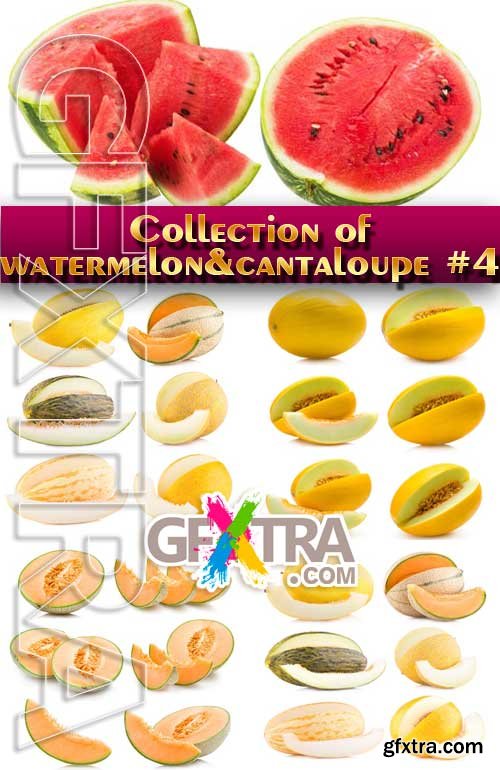 Food. Mega Collection. Watermelon and cantaloupe #4 - Stock Photo