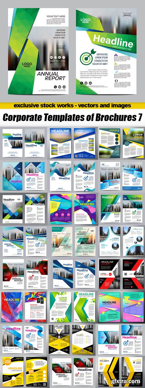 Corporate Templates of Brochures 7 - 25xEPS