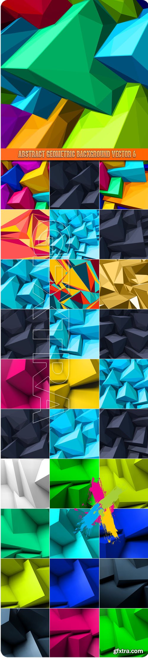 Abstract geometric background vector 6