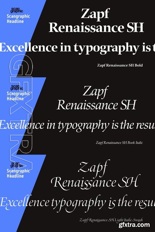 Zapf Renaissance Antiqua SH - 7 fonts: $82.00