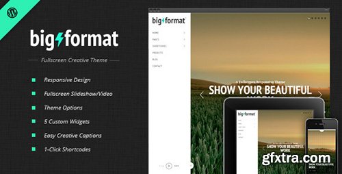 ThemeForest - BigFormat v1.4.3 - Responsive Fullscreen Wordpress Theme - 2632480