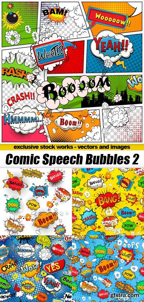Comic Speech Bubbles 2 - 13xEPS