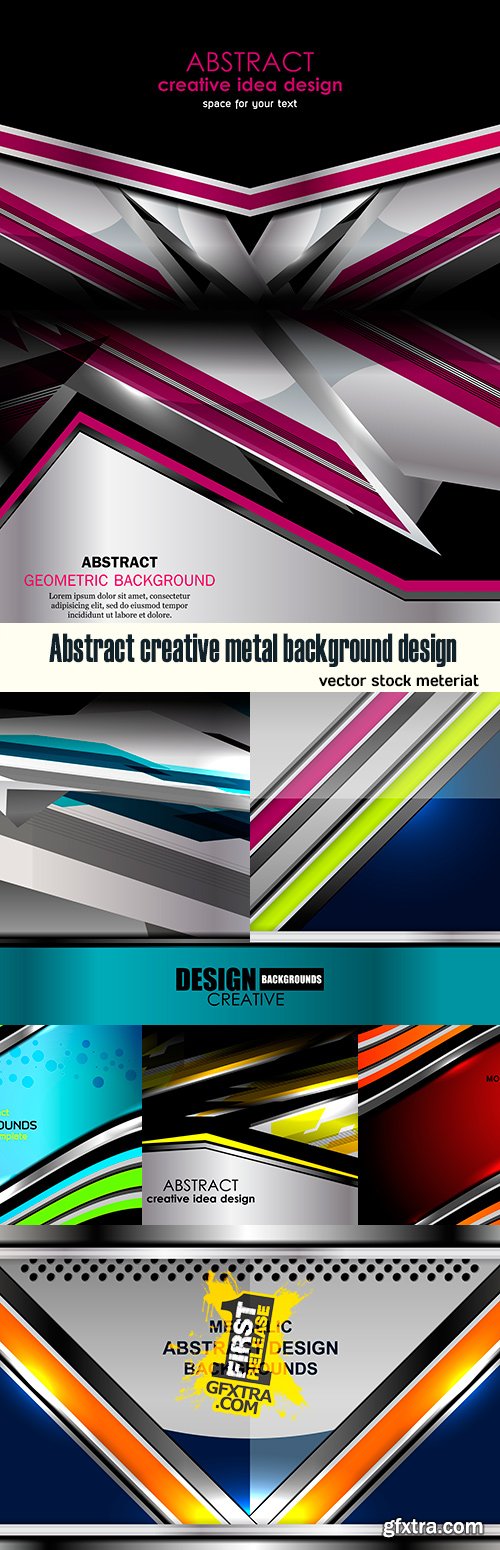 Abstract creative metal background design