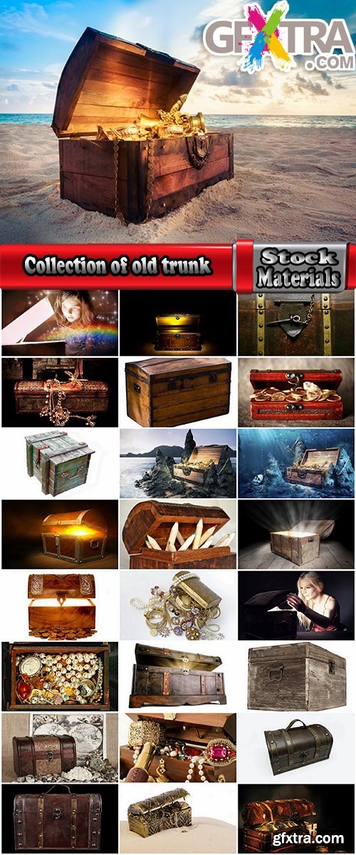 Collection of old trunk box carton 25 HQ Jpeg