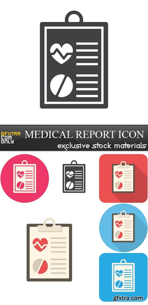 Medical Report Icon - 6 EPS