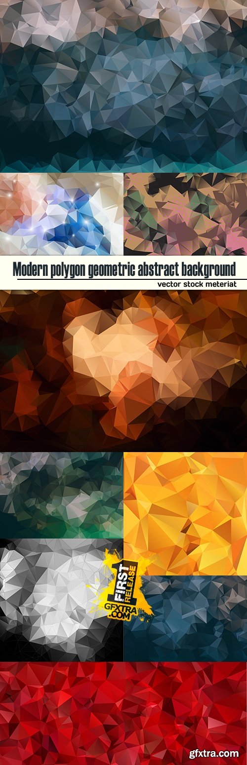 Modern polygon geometric abstract background