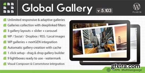 CodeCanyon - Global Gallery v5.103 - Wordpress Responsive Gallery - 3310108