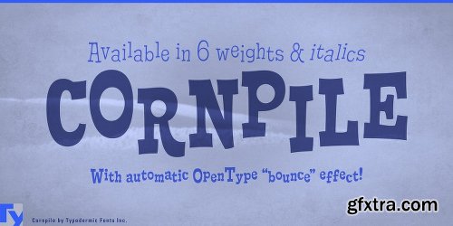 Cornpile Font Family - 12 Fonts