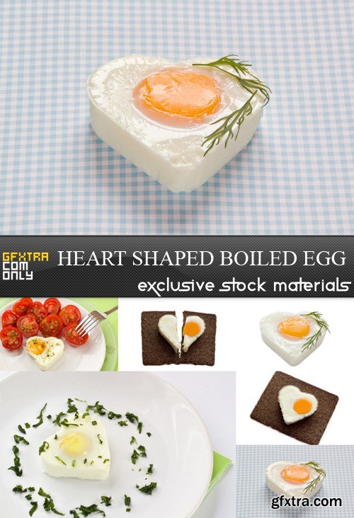 Heart Shaped Boiled Egg - 6 UHQ JPEG