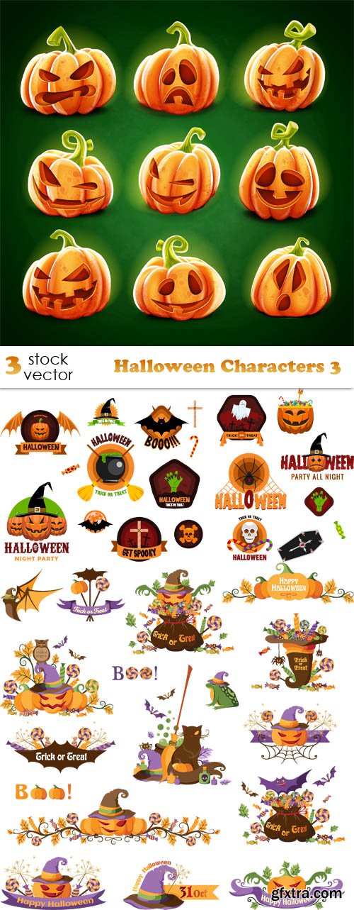 Vectors - Halloween Characters 3