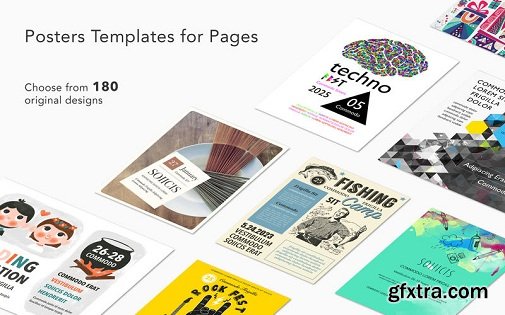 Posters Templates for Pages 1.2 (Mac OS X)