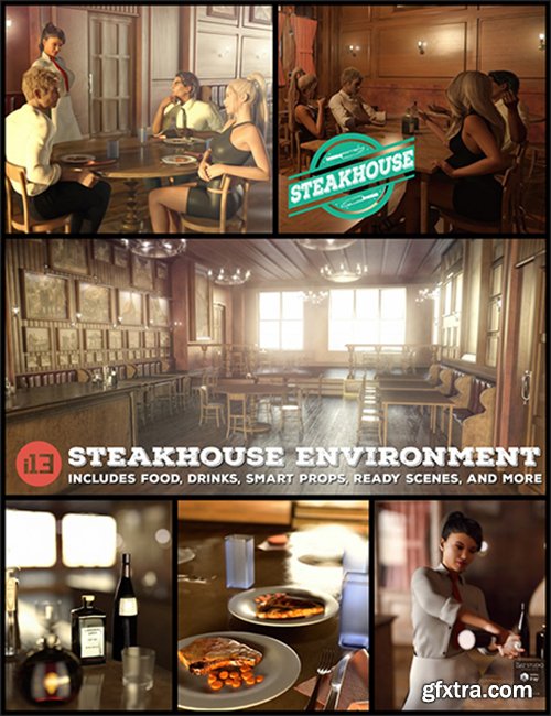 DAZ3D - i13 Steakhouse Environment 33885
