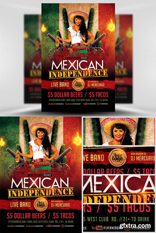 Mexican Independence Day Flyer Template