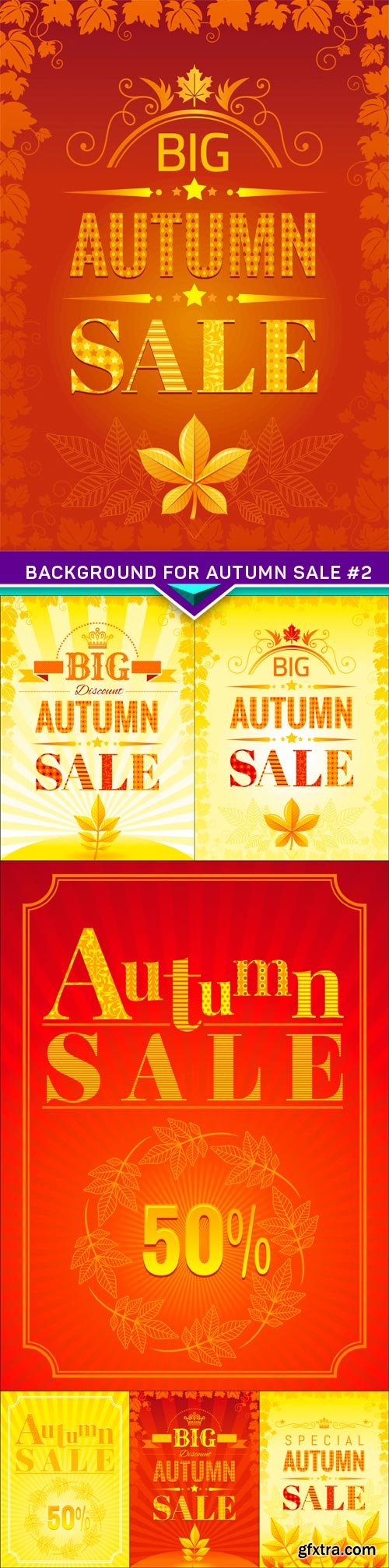 Background for autumn sale #2 7X EPS