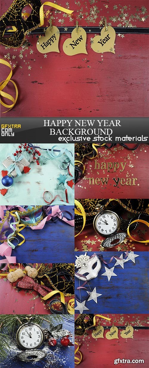 Happy New Year Backgrounds 8xJPG