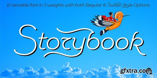 Storybook Font Family - 3 Fonts $99