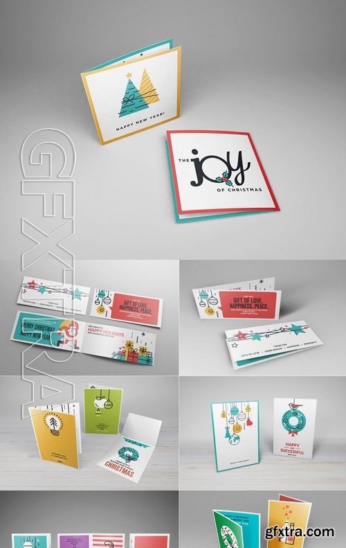 10 Types Of Invitation Greeting Card Mock-up