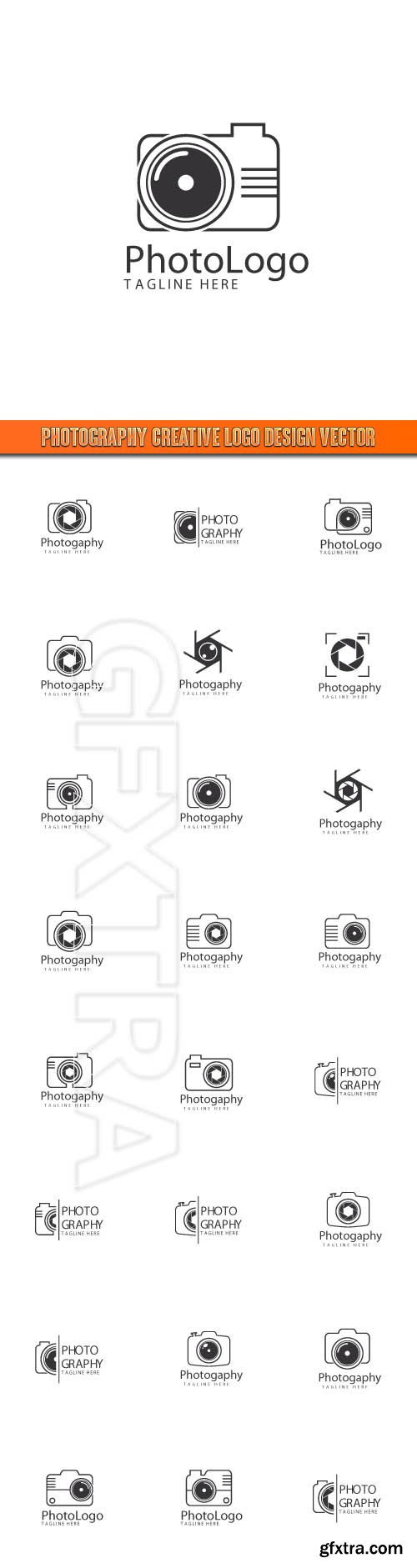Photography Creative Logo Design vector