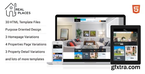 ThemeForest - Real Places v1.1 - HTML5 Template for Real Estate - 14368370