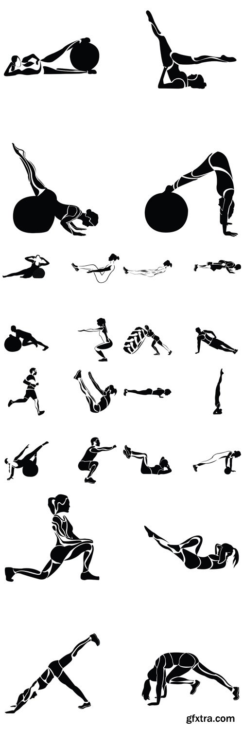 Vector Set - Fitness Exercises