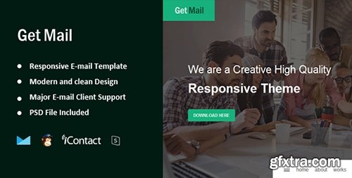 ThemeForest - Get Mail v1.0 - Responsive E-mail Template + Online Access - 16026687