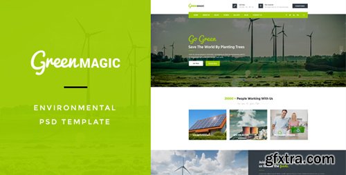ThemeForest - Green Magic : Environmental PSD Template 17057400