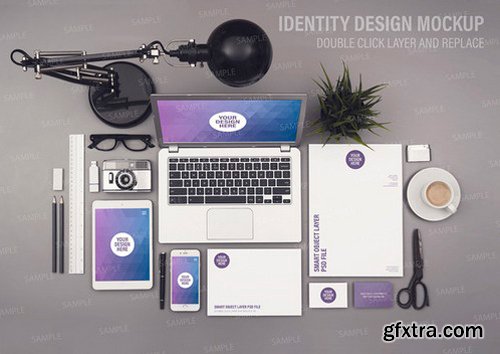 CM - Identity design mockup smart objects 912430