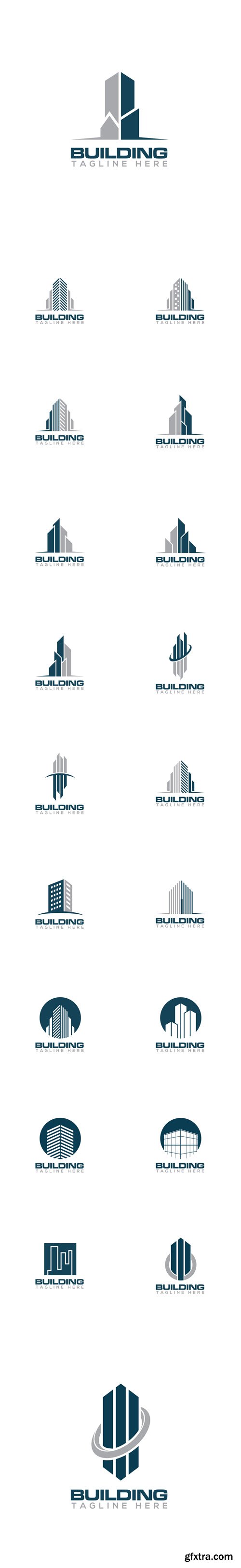 Vector Set - Building Creative Concept Logo Design