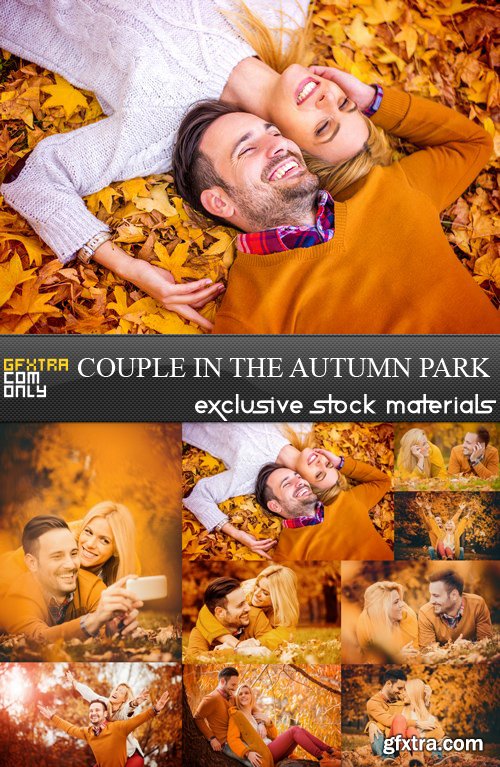 Couple in the Autumn Park 9xJPG